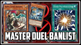 NEW Master Duel Banlist! RIP Kewl Tune!?