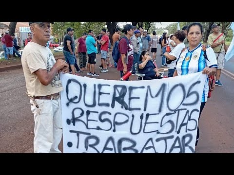 6to. día de protesta en Virasoro Corrientes - Trabajadores de Tapebicuá 
