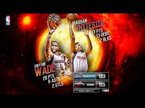 Dwyane Wade, Hassan Whiteside Lead Miami Past Charlotte