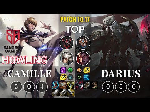 SB Howling Camille vs Darius Top - KR Patch 10.17