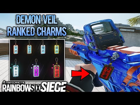 Rainbow Six Siege Y7S1 Operation DEMON VEIL RANKED CHARMS - Complete Showcase IN-GAME