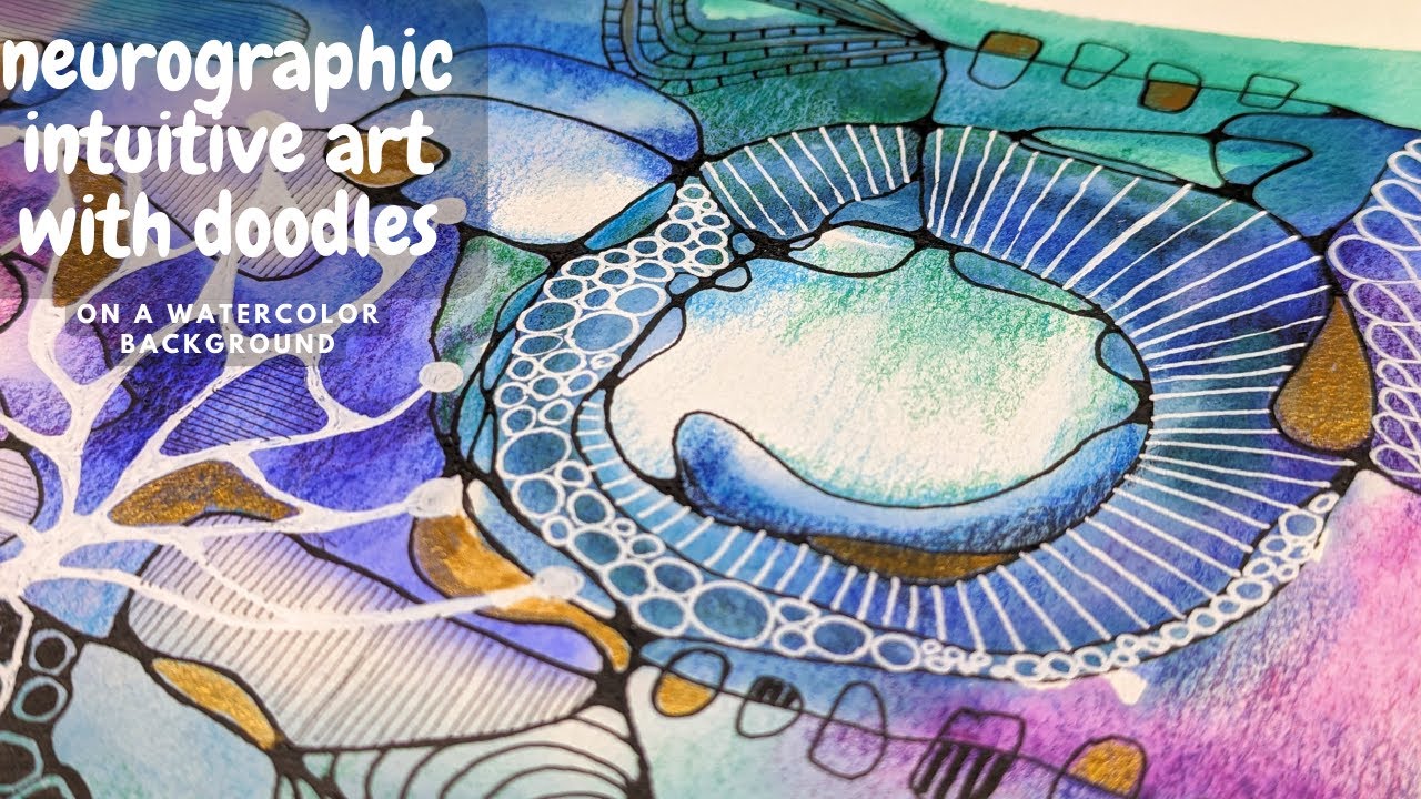 neurographic intuitive art with doodles