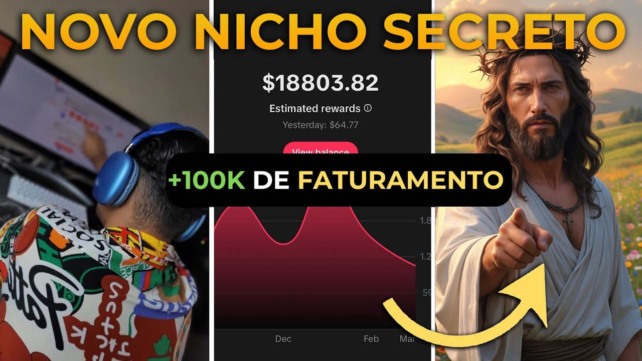 VÍDEO VIRAL: Ganhe 7.000Mês com Vídeos de FATOS Bíblicos Usando I.A (TIKTOK DARK DE RELIGIÃO)
