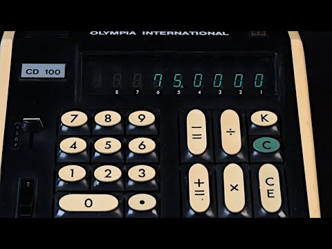 Olympia CD 100 Calculator | How to Use