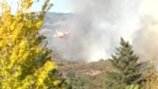 CAL FIRE P-3 Orion Air Tanker Drop