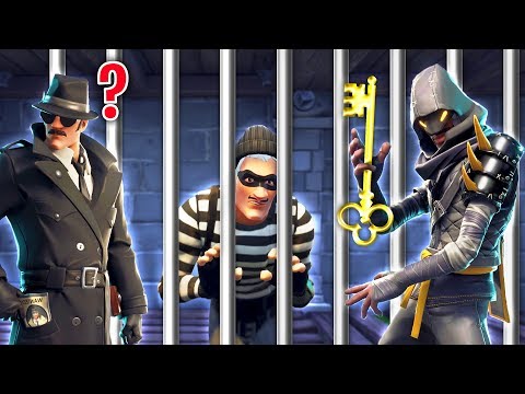 COPS and ROBBERS in FORTNITE: ESCAPE from the maximum security prison!