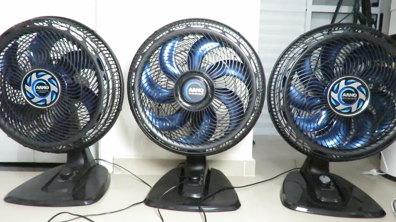 Ventiladores Arno X-TREME 9 VE90 9 Pás - VE70 7 Pás e VB40 6 Pás - Qual É Melhor? Qual eu compraria?