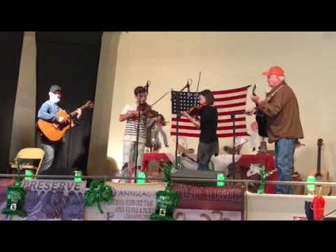 CA State Oldtime Fiddle Contest 2018, Open Twin div, Miles Quale & Leah Bowen