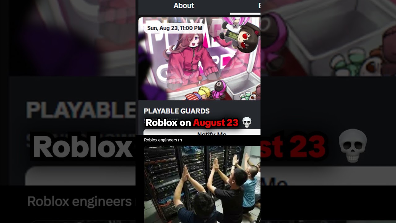 Roblox on August 23... ☠️💀