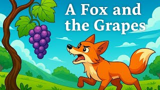 A Fox and the Grapes | Moral Story for Kids | Grapes Are Sour/ English Story