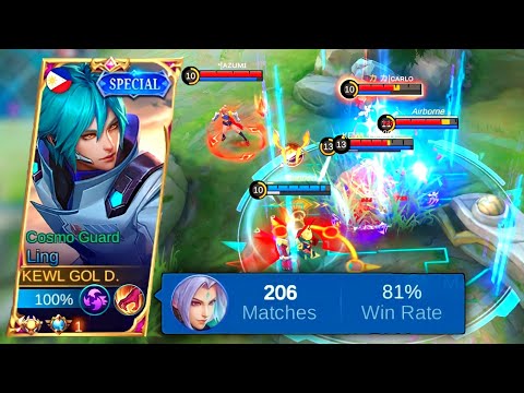 LING VS INVADERS ~ Top 1 Global Ling Fast Hand - Mobile Legends