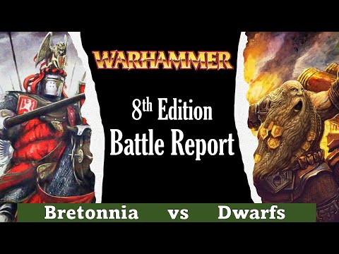 Dwarfs vs Bretonnia 2500pts Warhammer Fantasy Battle Report