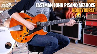 Video thumbnail for No Talking...Just Tones | Eastman John Pisano | AR380CE Honeyburst by Peach Guitars