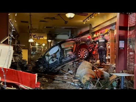 90-Year-Old Man Crashes Car Into Coffee Shop On Thanksgiving Night: Cops