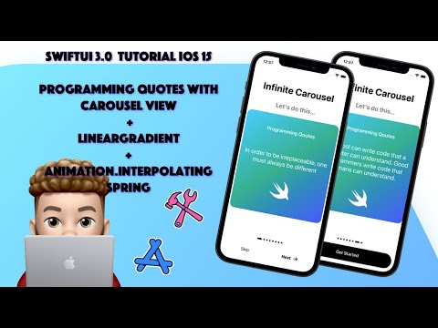 SwiftUI - Programming Quotes Carousel + Infinite Scroll View Using Xcode 13