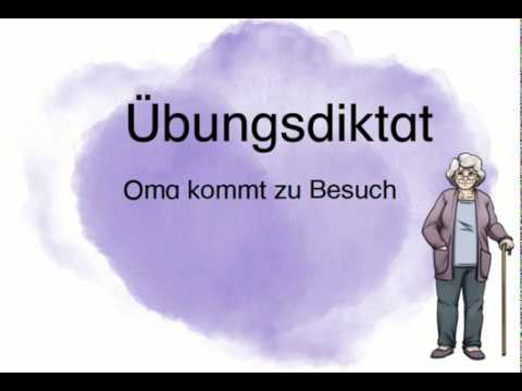 Diktat: Oma kommt zu Besuch (Homeschooling, 1.Klasse)