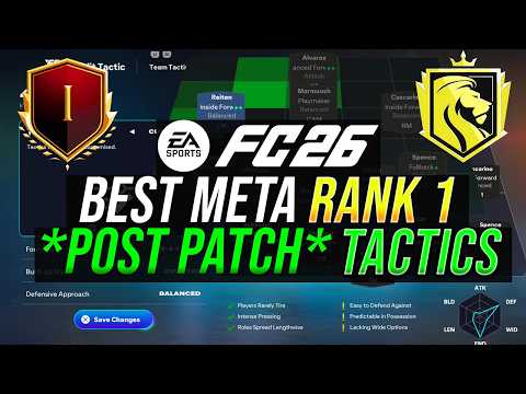 *POST PATCH* RANK 1 META CUSTOM TACTICS & FORMATIONS (& ROLES) - FC 26
