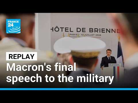 Replay: Emmanuel Macron addresses armed forces for the last time