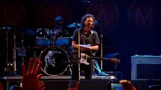 Eddie Vedder&#39;s 2010 euro tour goodbye