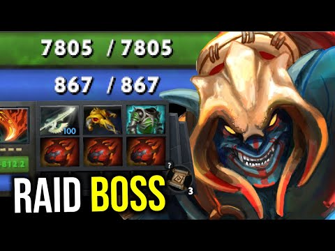RAID BOSS..!! +7000 HP 3x Heart of Tarrasque Huskar 7.23 | Dota 2