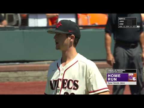 SDSU BASEBALL: NORTHWESTERN STATE 9, AZTECS 0 (NCAA CORVALLIS REGIONAL) - 6/2/18