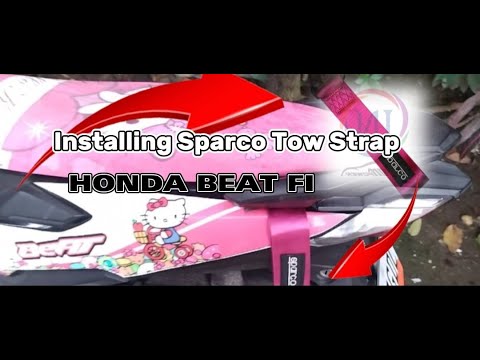 Installing Sparco Tow Strap / Honda Beat Fi