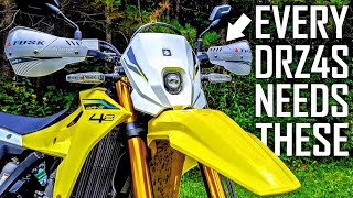 The First DRZ4S Mod EVERYONE Should Do! | Tusk D Flex Handguard Install | 4S ADV Build Ep. 1