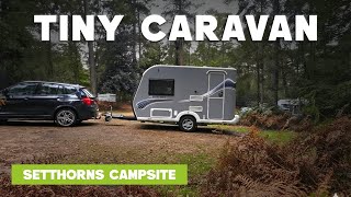We Found The Perfect Tiny Caravan Spot In The Forest | Caravan Vlog