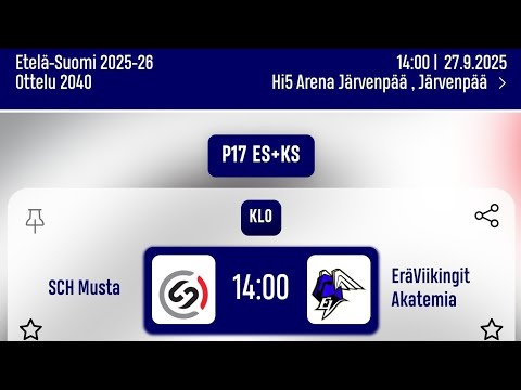 SCH Musta vs EräViikingit Akatemia