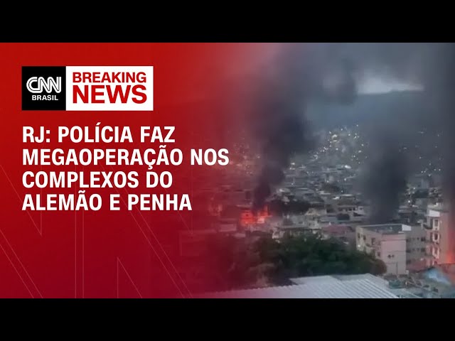 RJ: Megaoperação com mais de 2 mil policiais toma Alemão e Penha | CNN NOVO DIA