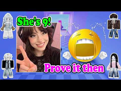 I only had 5 words to reveal a fake girl in our group | ROBLOX TEXT TO SPEECH