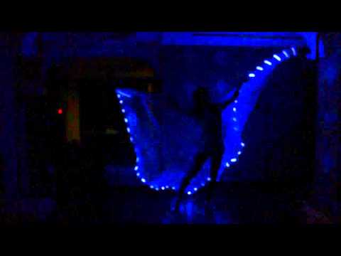 LED isis wings glow dance 2015 belly dance