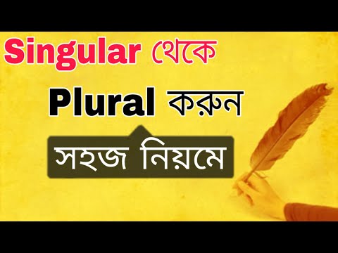 Singular and plural number in English grammar. (Part-1)