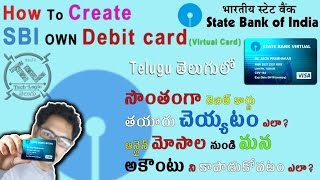 How To Create SBI Virtual Card [Telugu] తెలుగులో  Tech-Logic