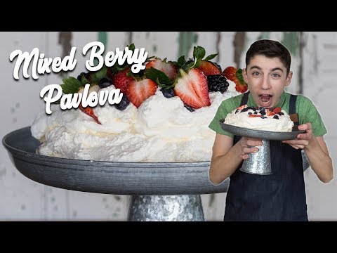 Huge Mixed Berry Pavlova | Eitan Bernath