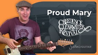 Proud Mary by Creedence Clearwater Revival | Easy Guitar Lesson