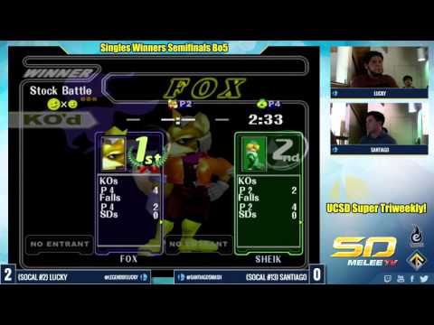 UCSD Super Triweekly Singles WSF: Lucky vs. Santiago - SSBM
