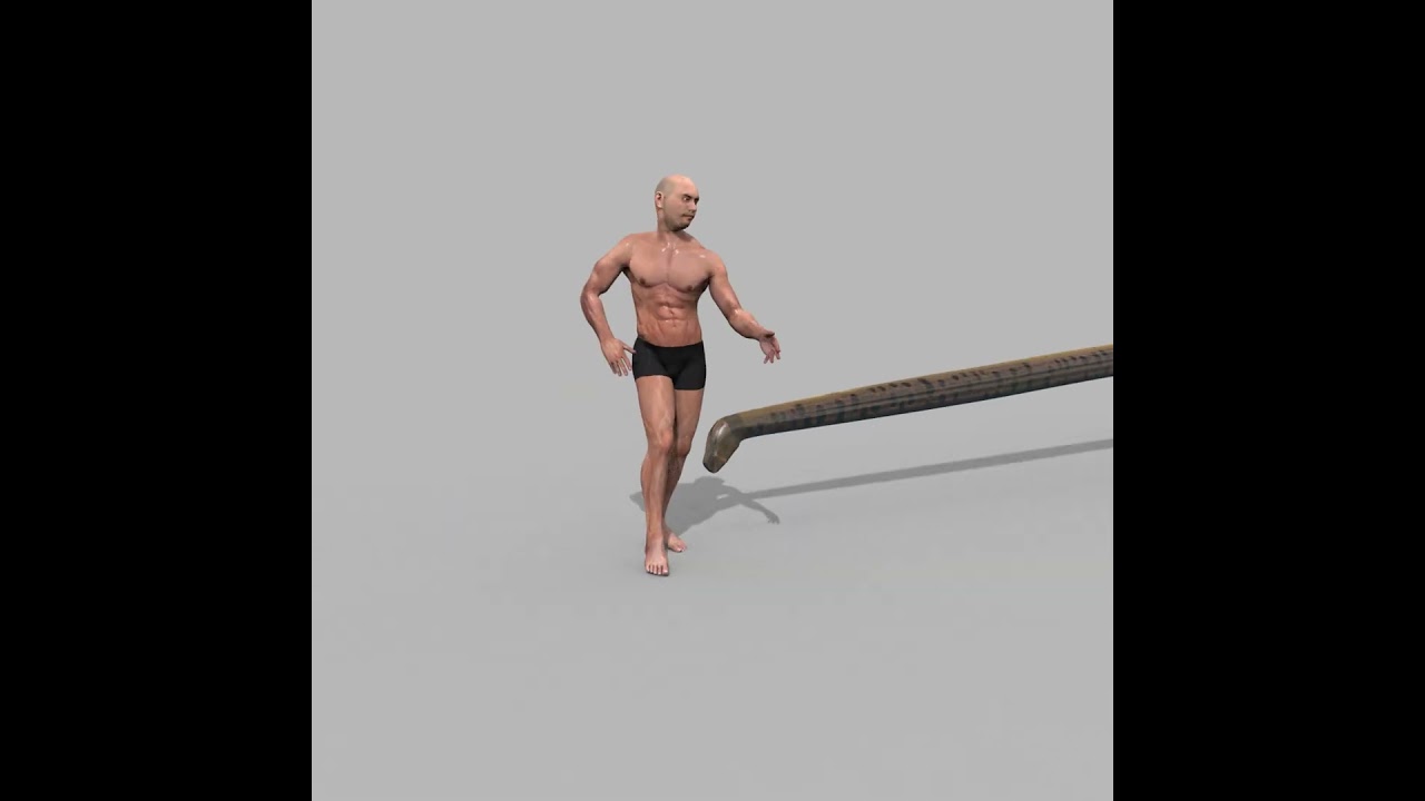 Monstre Anacond 8K - modelo animado 3D Modelo 3D