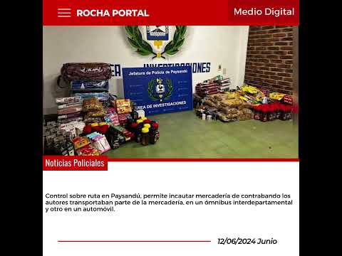 Detuvieron a dos personas por contrabando en Paysandú.