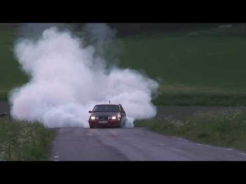 MASSIVE BURNOUT: Volvo 740 T5 with 500HP