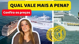 CORAZUL X  MSC CRUZEIROS X COSTA CRUZEIROS Comparativo com preços