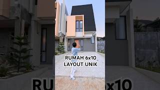 Rumah Dibangun Dilahan 6x10 Layoutnya Unik Nih✨