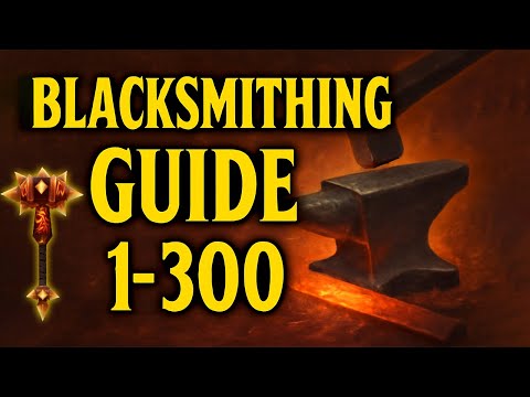 WoW Classic Blacksmithing Leveling Guide 1-300 Recipes & Armorsmith vs Weaponsmith Specialization