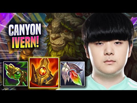 CANYON IS A MONSTER WITH IVERN! - DK Canyon Plays Ivern JUNGLE vs Lee Sin! | Season 2022