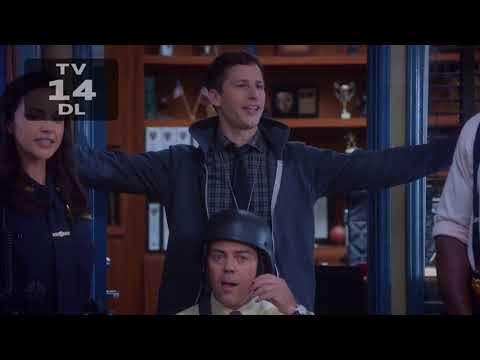 Brooklyn Nine Nine - Boyle Bullpen Bottle Bowling ! Season 6 Episode 11 Cold Open