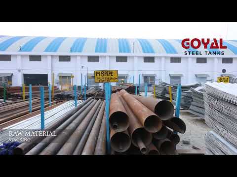 Goyal Steel Tanks Factory | Zincalume Over head water tank | Lucknow
