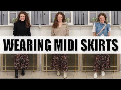 8 Ways To Wear A Midi Skirt Without Looking Frumpy In...