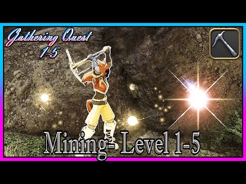 Mining Gathering Level 1-5 | Gathering Log 100% Completion | Final Fantasy XIV