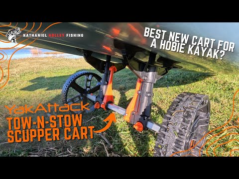 The Best Cart for a Hobie Kayak? | YakAttack TowNStow Scupper Cart Review