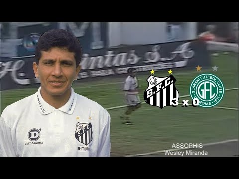 Santos 3x0 Guarani - 26/11/1994 - Melhores momentos - Último jogo e gol do ídolo Guga!